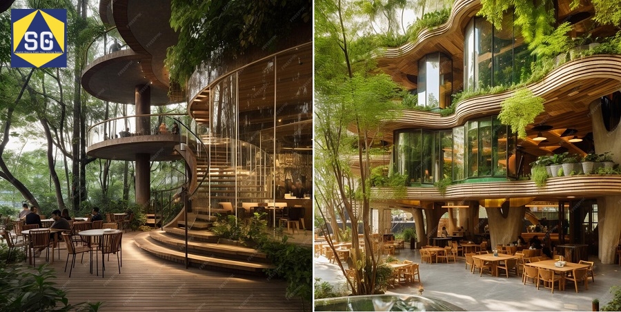 Thiết kế nhà hàng sân vườn