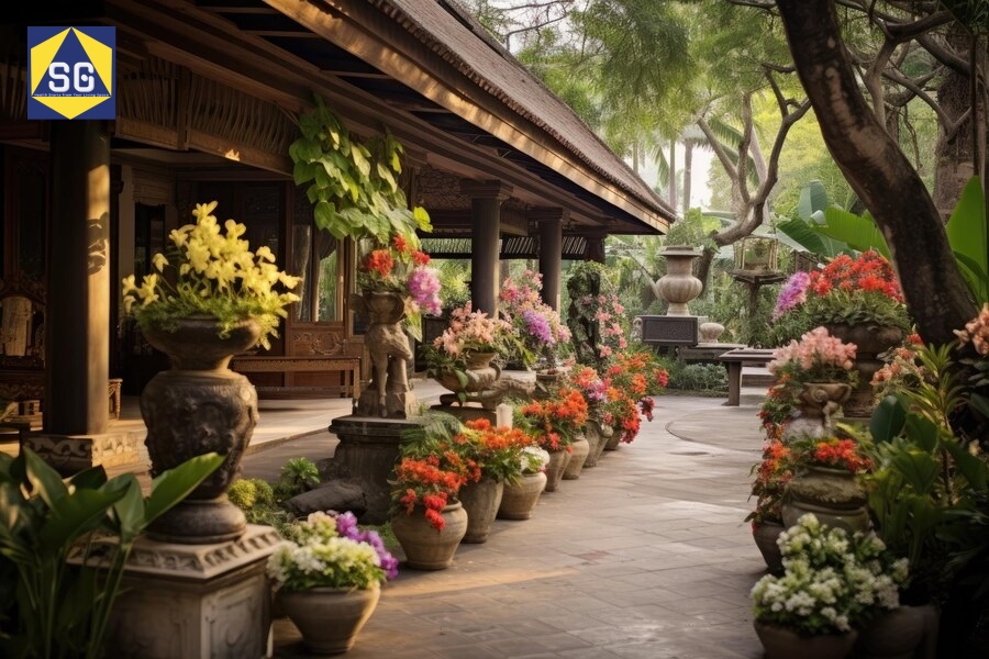 Thiết kế vườn hoa trước nhà