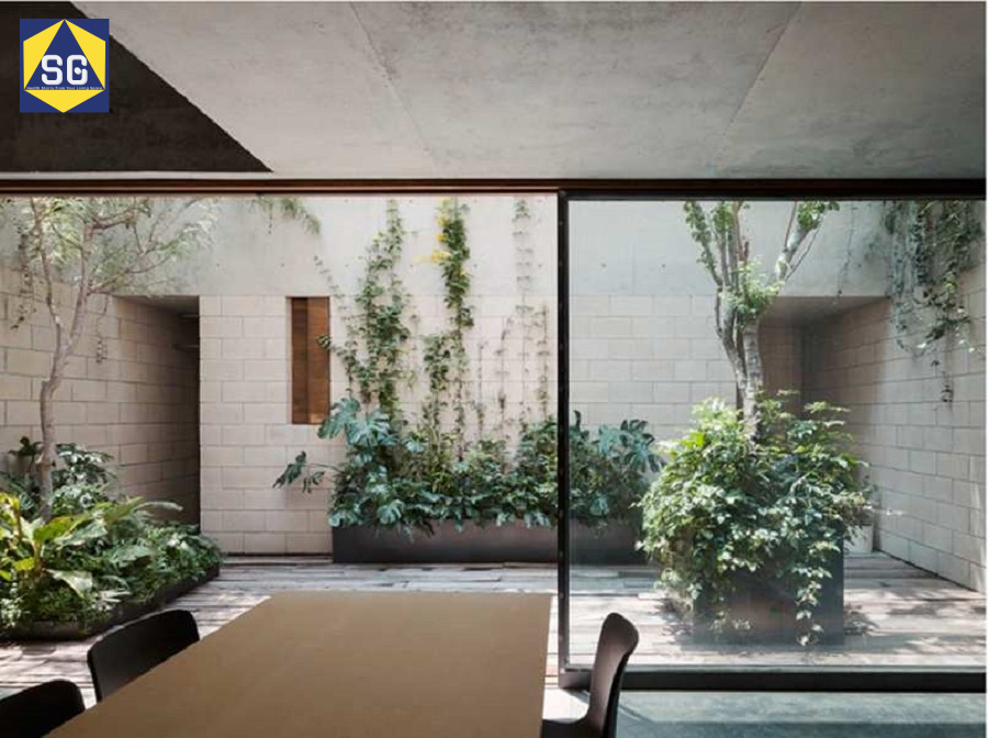 Thiết kế sân vườn cho nhà ống