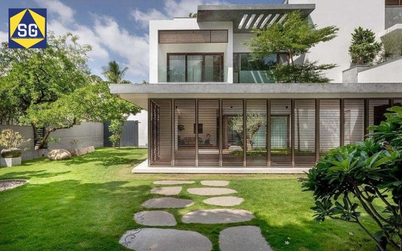 Thiết kế sân vườn cho nhà ống