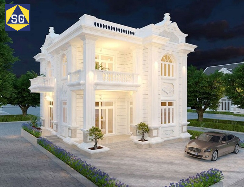 Nhà phố tân cổ điển 2 tầng