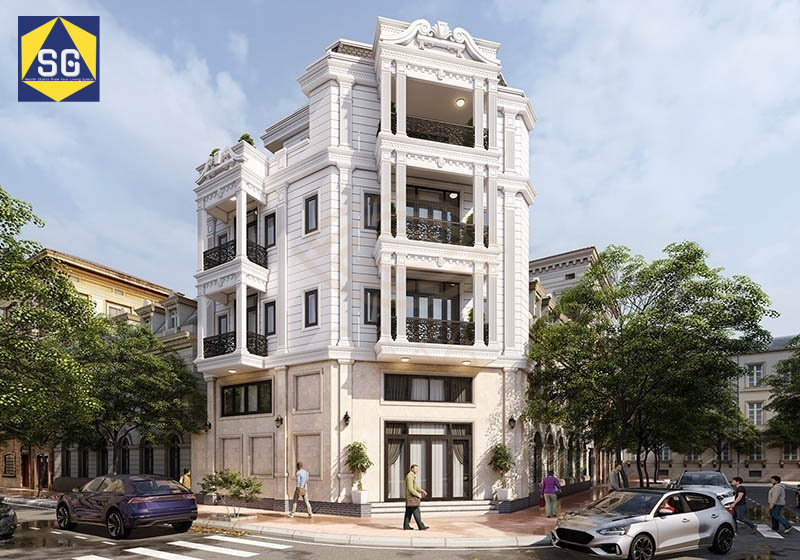 Nhà phố tân cổ điển 2 tầng