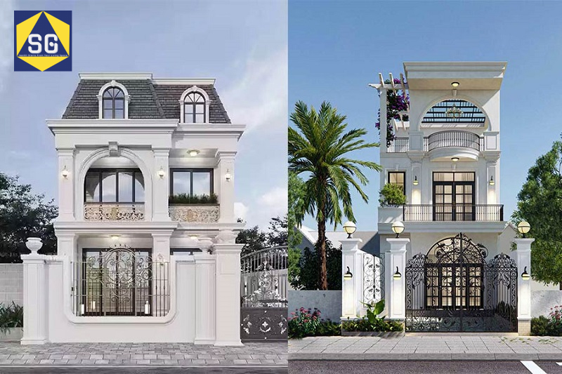 Nhà phố tân cổ điển 2 tầng