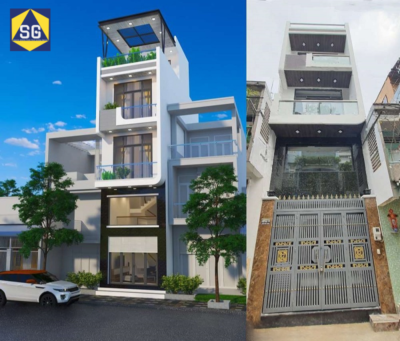 thiết kế nhà phố 4x11m