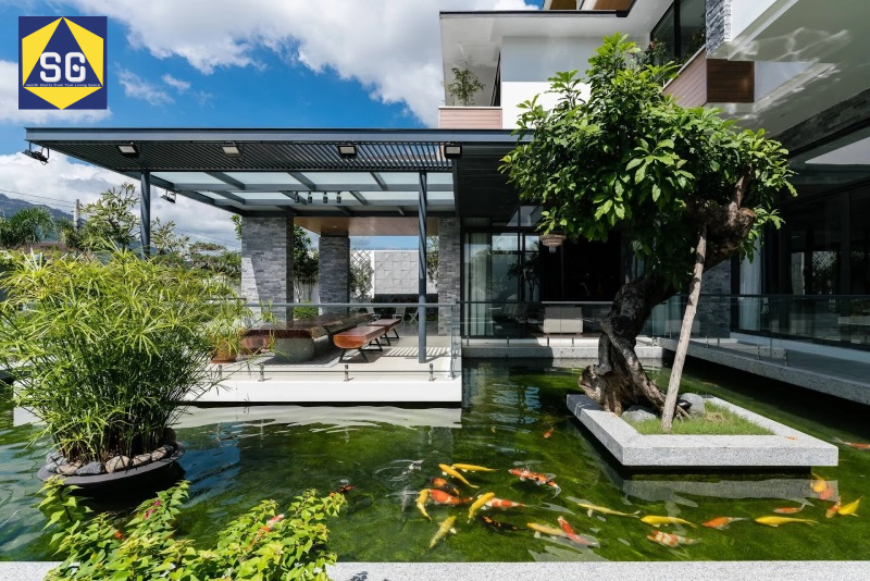 Thiết kế sân trước nhà phố
