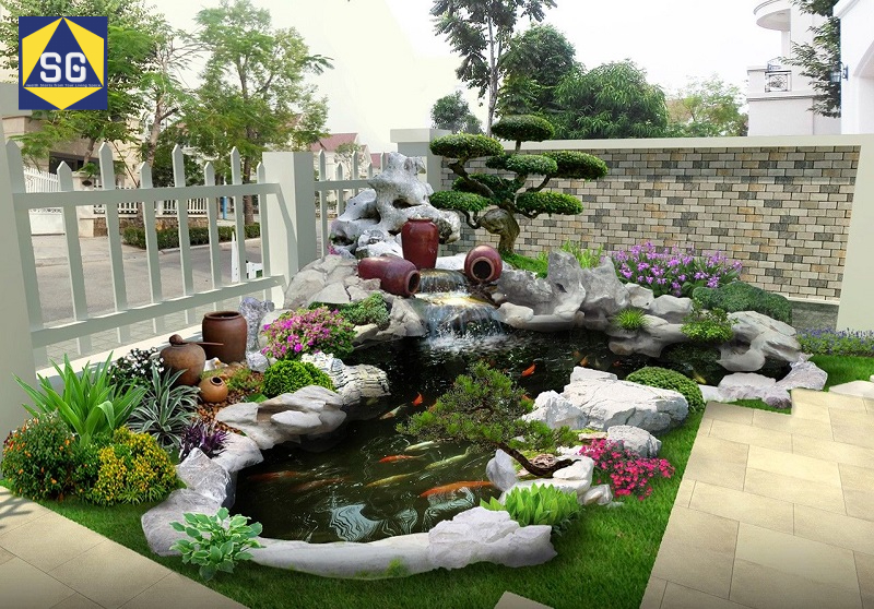 Thiết kế sân trước nhà phố