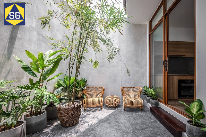 Thiết kế sân trước nhà phố