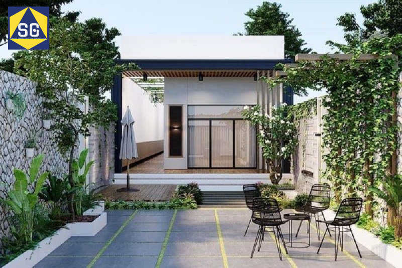 Thiết kế sân trước nhà phố