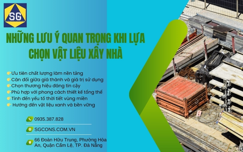 tư vấn chọn vật liệu xây nhà