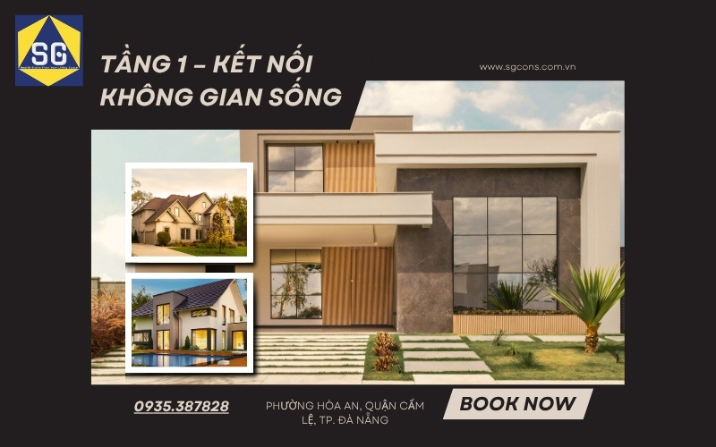 Thi công trọn gói nhà 2 tầng