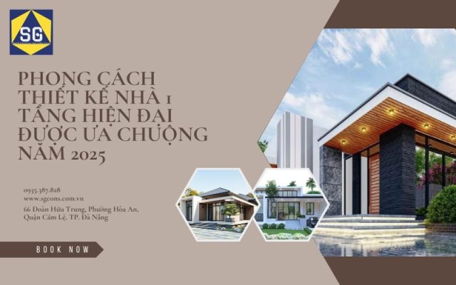 thiết kế nhà 1 tầng