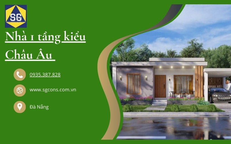 thiết kế nhà 1 tầng
