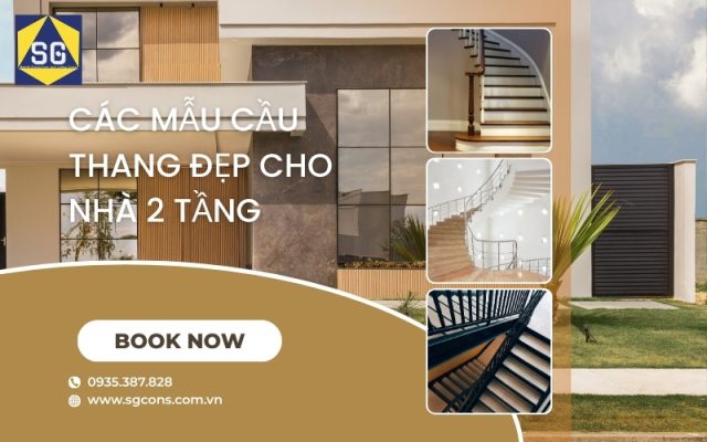 các mẫu cầu thang đẹp cho nhà 2 tầng