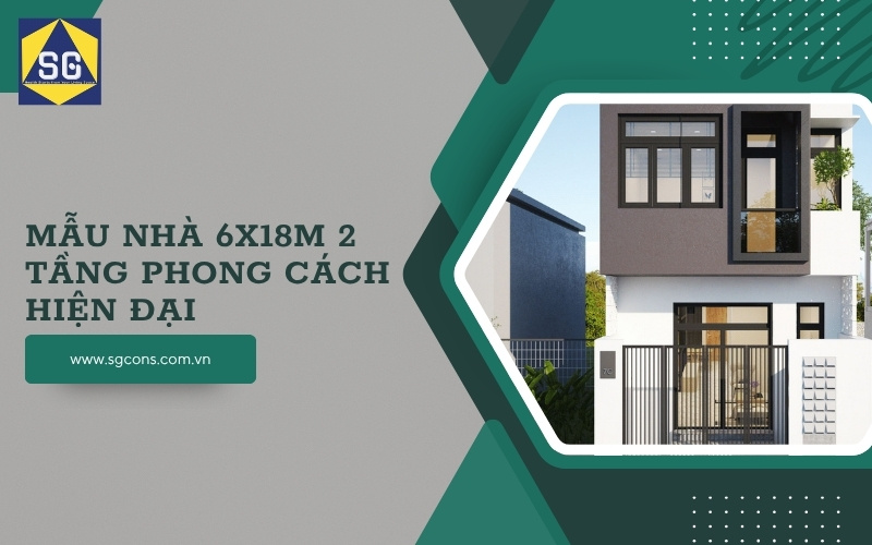 mẫu nhà 6x18m 2 tầng