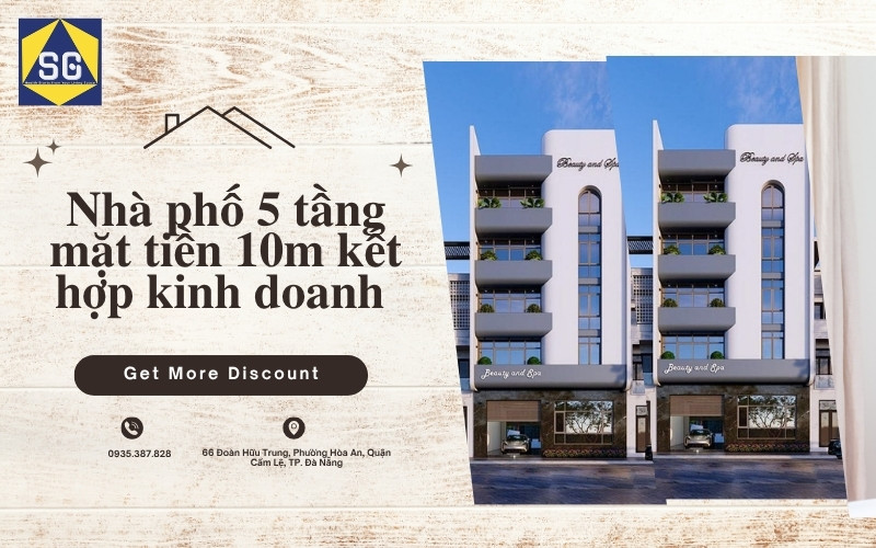nhà phố mặt tiền 10m kinh doanh
