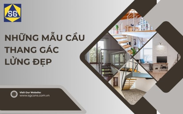 những mẫu cầu thang gác lửng đẹp