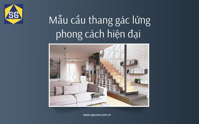 những mẫu cầu thang gác lửng đẹp
