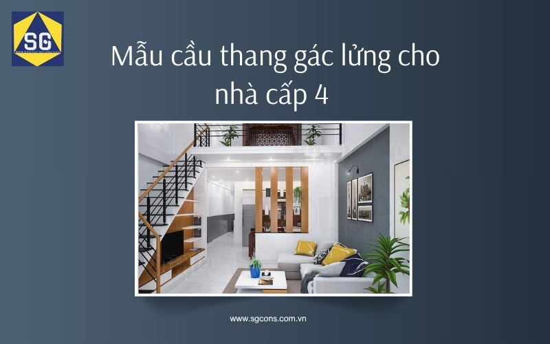 những mẫu cầu thang gác lửng đẹp