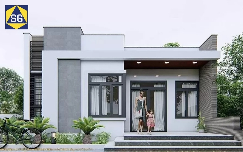 thiết kế nhà mặt tiền 8m sâu 12m