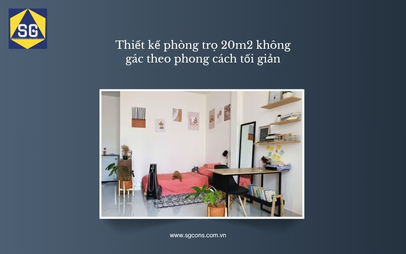 thiết kế phòng trọ 20m2 không gác thiết kế phòng trọ 20m2 không gác