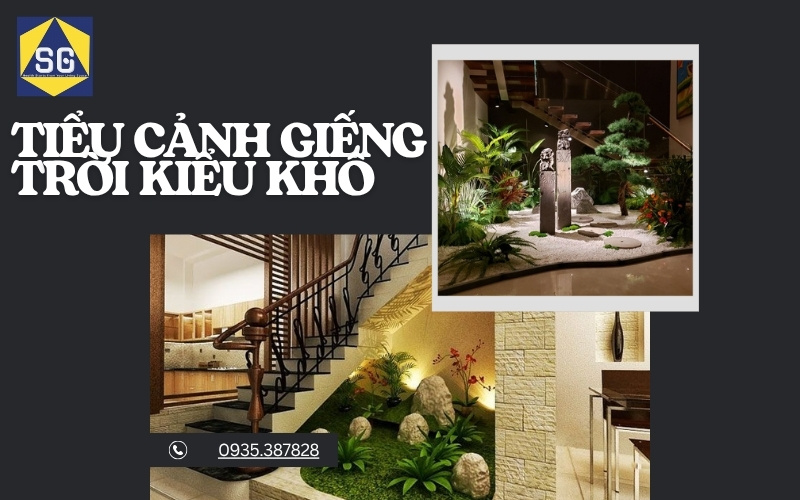 tiểu cảnh giếng trời nhà ống