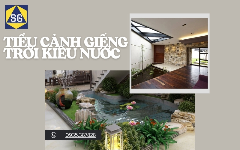 tiểu cảnh giếng trời nhà ống