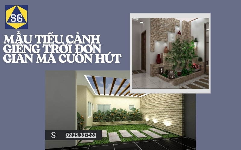 tiểu cảnh giếng trời nhà ống