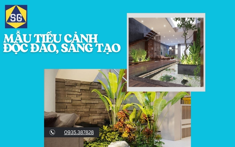 tiểu cảnh giếng trời nhà ống