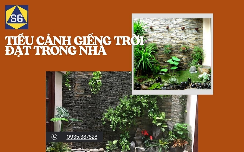 tiểu cảnh giếng trời nhà ống
