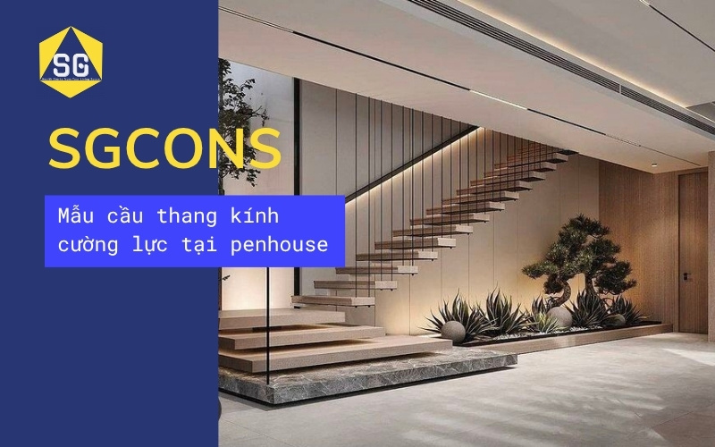 Mẫu cầu thang kính đẹp hiện đại Mẫu cầu thang kính đẹp hiện đại