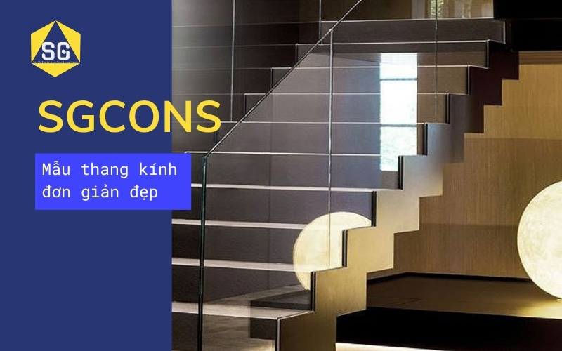 Mẫu cầu thang kính đẹp hiện đại Mẫu cầu thang kính đẹp hiện đại