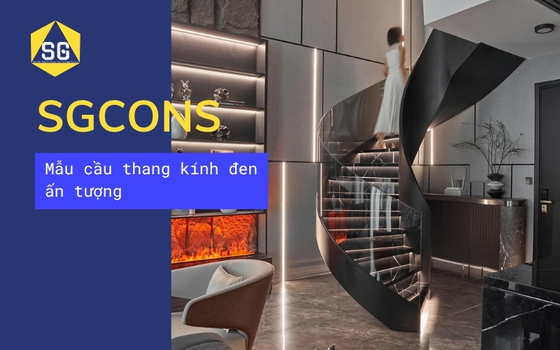 Mẫu cầu thang kính đẹp hiện đại Mẫu cầu thang kính đẹp hiện đại
