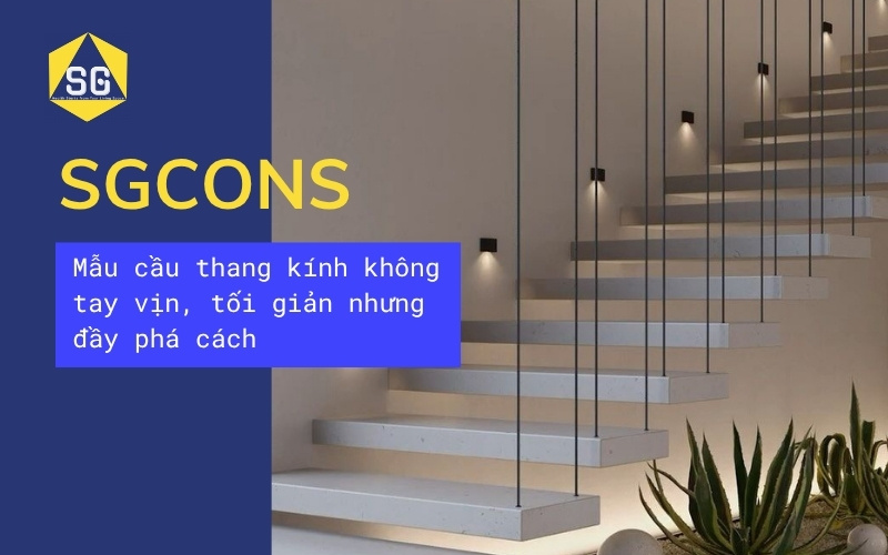 Mẫu cầu thang kính đẹp hiện đại Mẫu cầu thang kính đẹp hiện đại