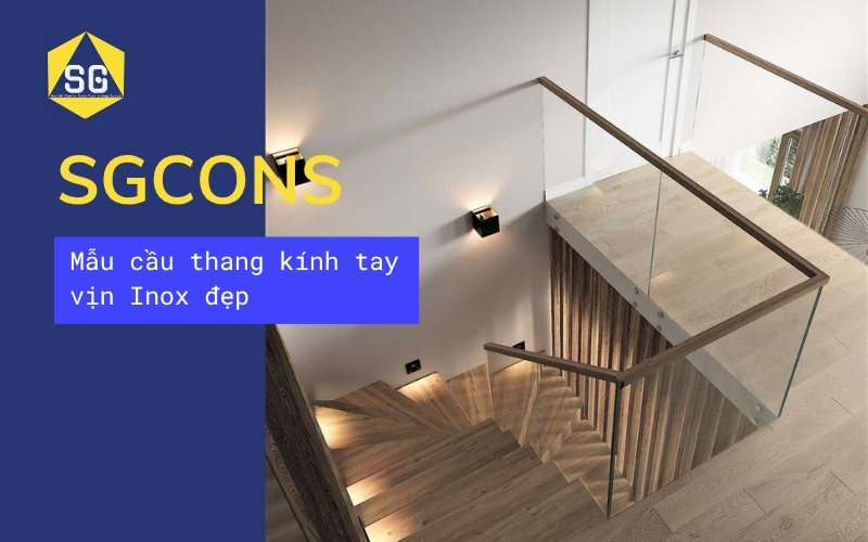 Mẫu cầu thang kính đẹp hiện đại Mẫu cầu thang kính đẹp hiện đại
