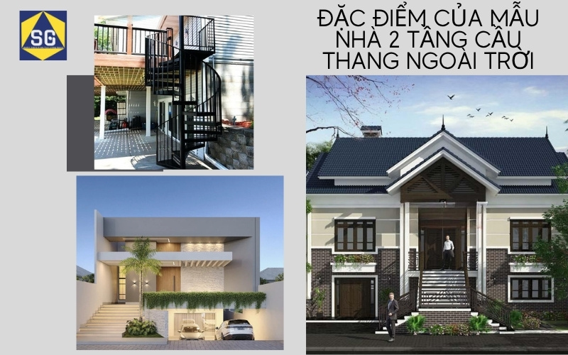 Mẫu Nhà 2 Tầng Cầu Thang Ngoài Trời mẫu nhà 2 tầng cầu thang ngoài trời