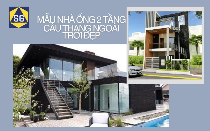 Mẫu Nhà 2 Tầng Cầu Thang Ngoài Trời mẫu nhà 2 tầng cầu thang ngoài trời