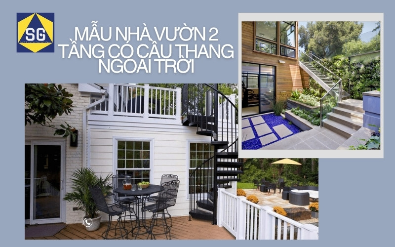 Mẫu Nhà 2 Tầng Cầu Thang Ngoài Trời mẫu nhà 2 tầng cầu thang ngoài trời