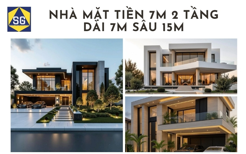 Mẫu nhà mặt tiền 7m 2 tầng Mẫu nhà mặt tiền 7m 2 tầng