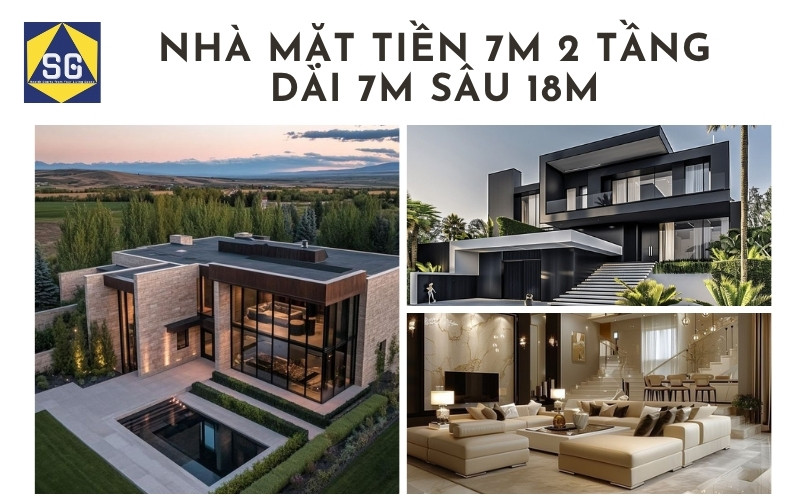 Mẫu nhà mặt tiền 7m 2 tầng Mẫu nhà mặt tiền 7m 2 tầng