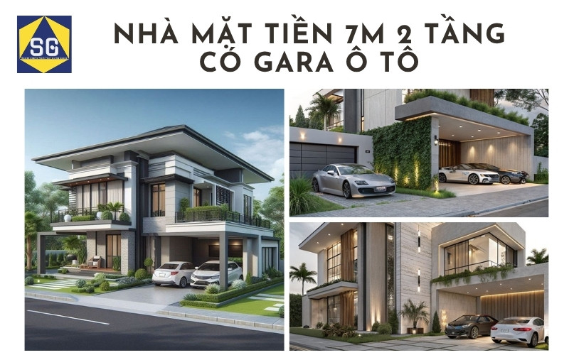 Mẫu nhà mặt tiền 7m 2 tầng Mẫu nhà mặt tiền 7m 2 tầng