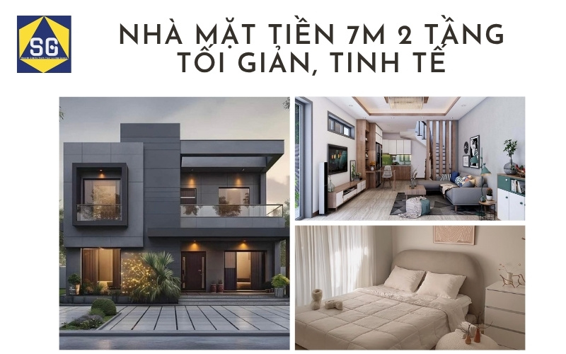 Mẫu nhà mặt tiền 7m 2 tầng Mẫu nhà mặt tiền 7m 2 tầng