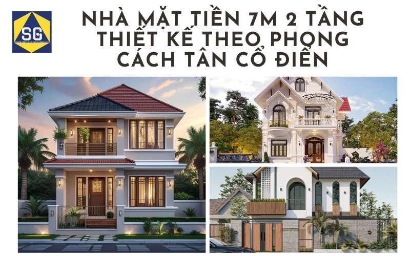Mẫu nhà mặt tiền 7m 2 tầng Mẫu nhà mặt tiền 7m 2 tầng