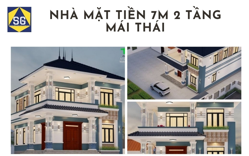 Mẫu nhà mặt tiền 7m 2 tầng Mẫu nhà mặt tiền 7m 2 tầng
