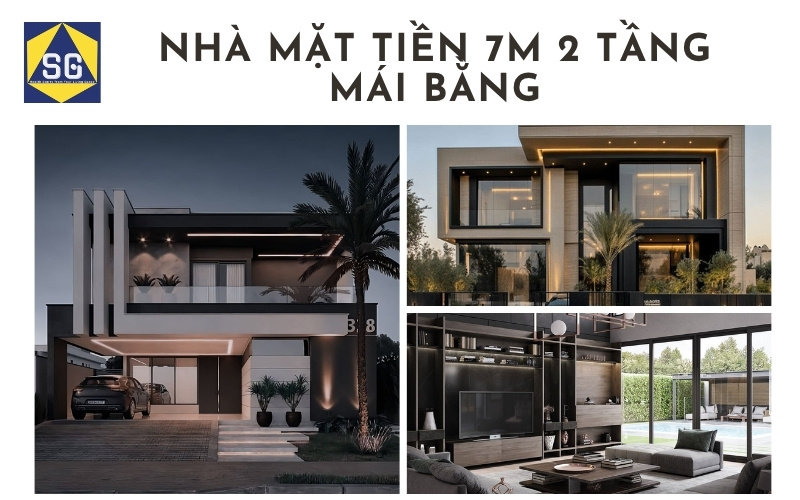 Mẫu nhà mặt tiền 7m 2 tầng Mẫu nhà mặt tiền 7m 2 tầng