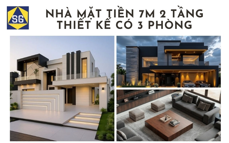 Mẫu nhà mặt tiền 7m 2 tầng Mẫu nhà mặt tiền 7m 2 tầng