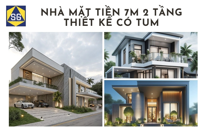 Mẫu nhà mặt tiền 7m 2 tầng Mẫu nhà mặt tiền 7m 2 tầng