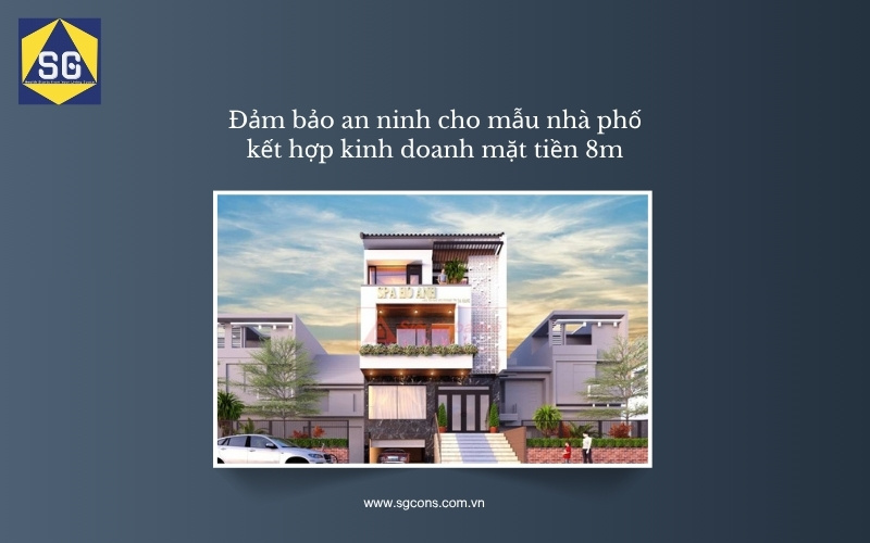 mẫu nhà phố kết hợp kinh doanh mặt tiền 8m