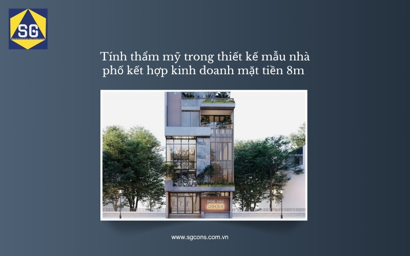 mẫu nhà phố kết hợp kinh doanh mặt tiền 8m