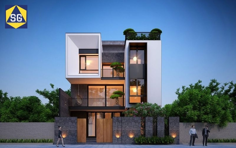 mẫu nhà phố kết hợp kinh doanh mặt tiền 8m