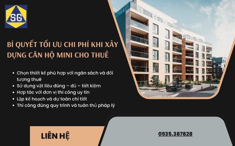 thiết kế căn hộ mini cho thuê